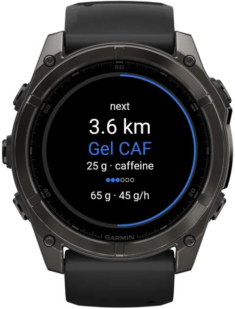 fēnix 8: 3.6 km to Gel CAF
